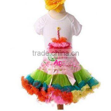 hot sale new design fashion girls lace pettiskirt