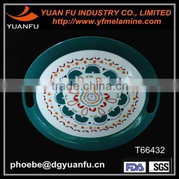 Modern design melamine decorate indian wedding trays