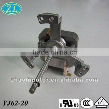 Asynchronous motor Electric oven fan motor Small powerful electric motors YJ62-20:120V, 60HZ, CL.H, 31W motor specifications