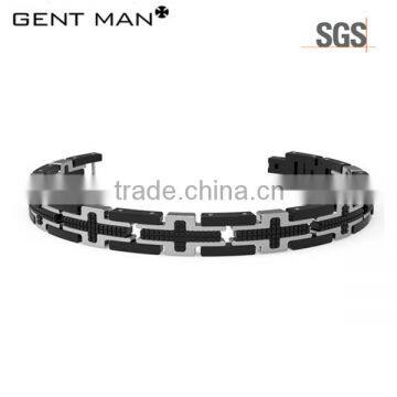 Promotional Items Black Stainless Steel Cool Men Bracelet