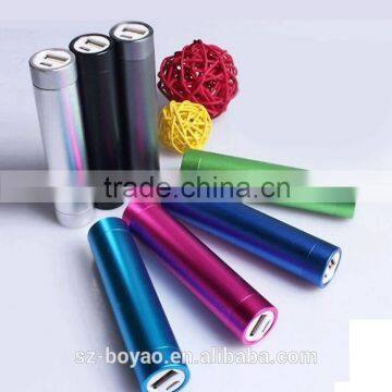 2016 Hotsell Gift Cylinder Power Bank, 2600 Mah LED Light Power Bank photo-2