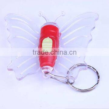 Butterfly shape led keychain flashing light