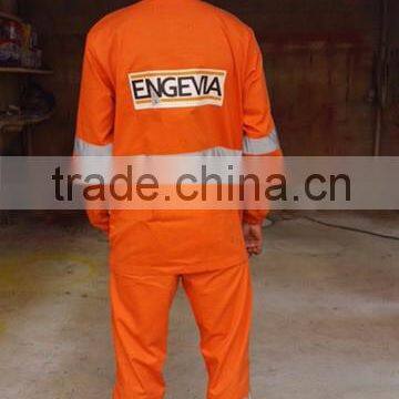 SAFETY SHIRT AND PANTS with high visibility reflective tape