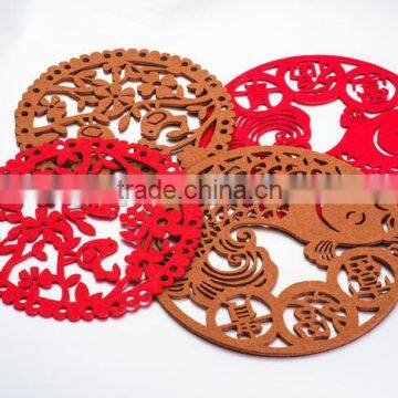 Beautiful design promotional cheap cup mats