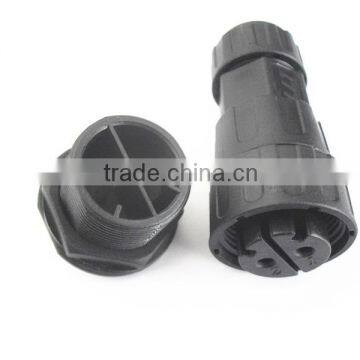 electrical plug and socket watertight 2 pole panel mount connector