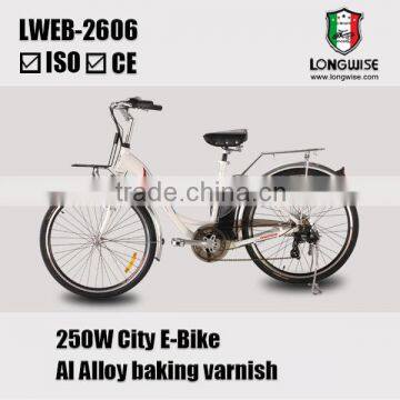 26 inch Elektro-Fahrrad 36V 10A li-ion battery for ladies electric bicycle city e bike