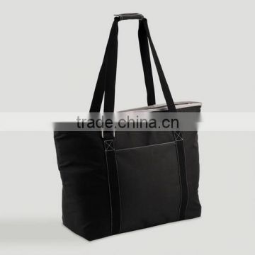 polyester Black large Insulated Cooler Tote