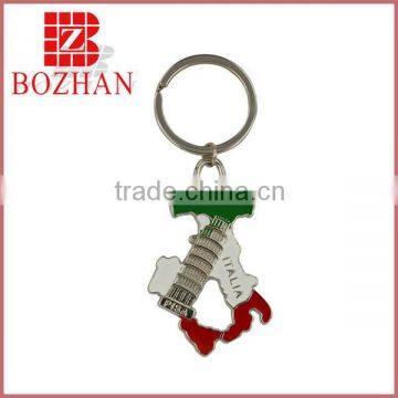 Hot Sell Promotional Fashion Custom Metal Italian Keychain