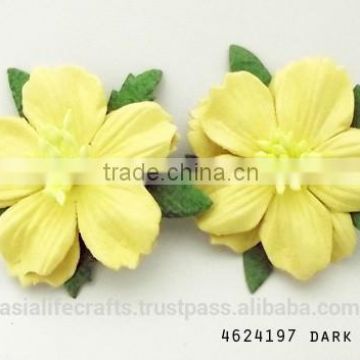 Dark cream Indian paper flower 10 pcs/ 20 pcs / 50 pcs