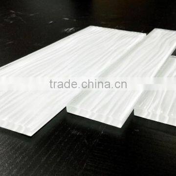 White color crystal glass mosaic tile, decorative glass tiles for bathroom, factory mosaic tiles (PMZ059-1)