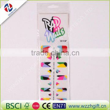 Fashion Colorful Nail Art Water Transfer Sticker Nail Art Tips Wraps DIY Nail Beauty Accessories