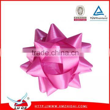 Manufature Foil Metallic Gift PP Ribbon Mini Christmas Star Bow