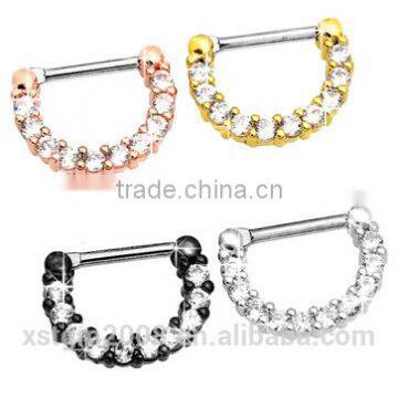 4color jewelry clicker piercing jewelry designs of nose pins