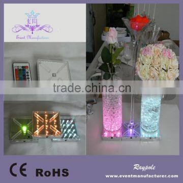 Multi-Color Square Size 4 inch COB Battery Operated LED Vase Light