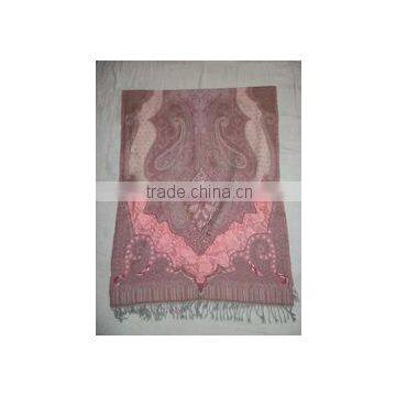 Boil Wool shawls with Lace embroidery