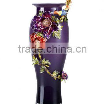 RORO Rich Fragrance enamel coloured glass decorative vase flower receptacle