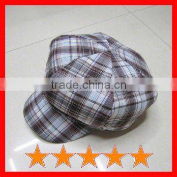Beautiful Striped Newsboy Hat,newsgirl Hat,fancy Hat