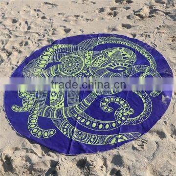 Highly Recommended Multi Function Custom Size Round Beach Blanket Mat