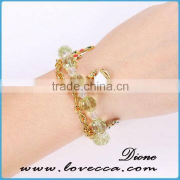 Cute Cool Women Fashion Christmas Beads Glass Crystal Bracelet Chain photo-4