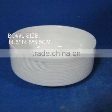 Stock white porcelain bowl PAFS6083