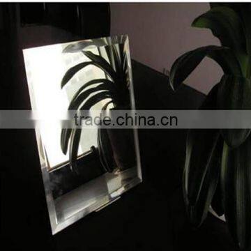Decorative wall frameless silver mirror glass plain mirror glass