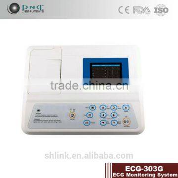 3 channel ECG Monitoring system automatic ECG Monitor ECG-303G