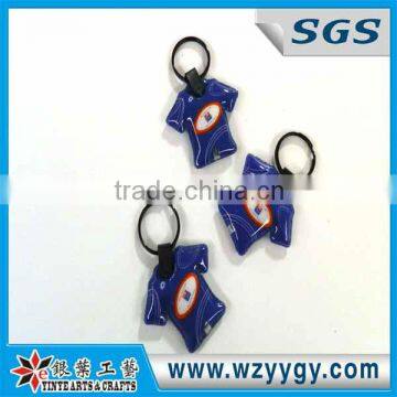 Football team design led light keychains key rings