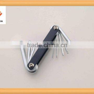 8pcs Folding Ball Head Hex Key Wrench Set / Hand Tool Set