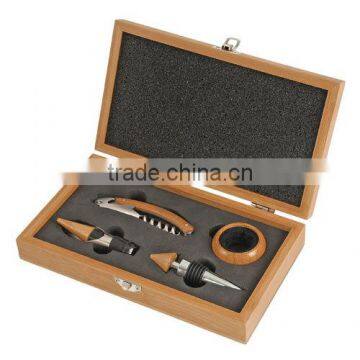 bamboo wine accessories set