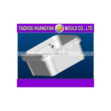 plastic thin wall square buckets injection mould