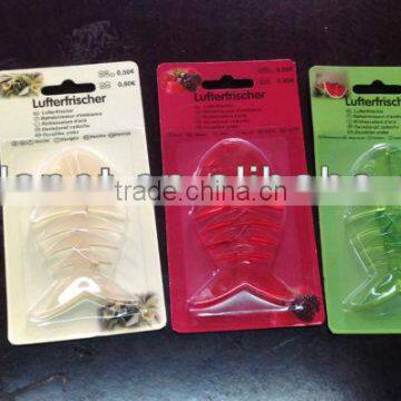 Plastic air freshners with fish design