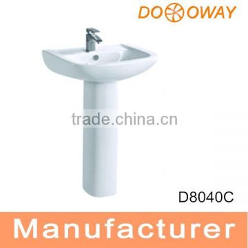 Ceramics Hot selling Africa Simple basin with pedestal D8040C