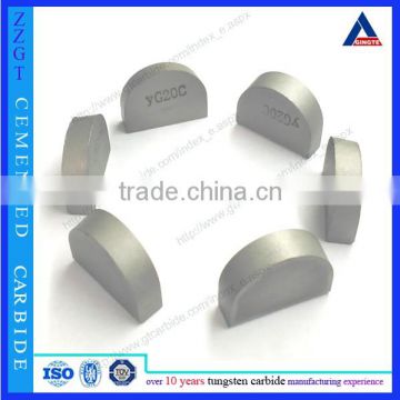 YG20C carbide blade for cutting tools half round shape