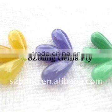 Hot seller gems stones dyed jade teardrop bead for earring