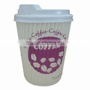 2016 New Flexo Printing Disposable Paper Coffee Cup Lid for New Design for Hot Coffee From photo-2