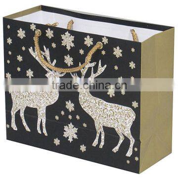 2015 China Wholesale Paper Bags/Recycled Gift Christmas Deer Paper Bags