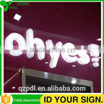 Attractive Bright 3D Acrylic Shop Name Sign