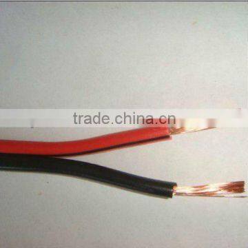 flexible parallel pvc cable black and red 300/300V