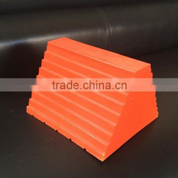 PU wheel chock for 120 tons vehicle 9KG Chock block