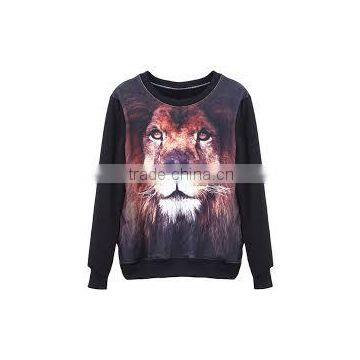 sublimated fashion crewneck fleece pullover men crewneck sweatshirt