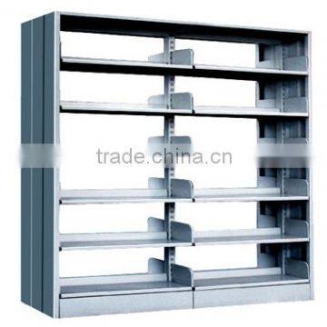 Double sided Steel Bookshelves/Metal School Library Book Shelf