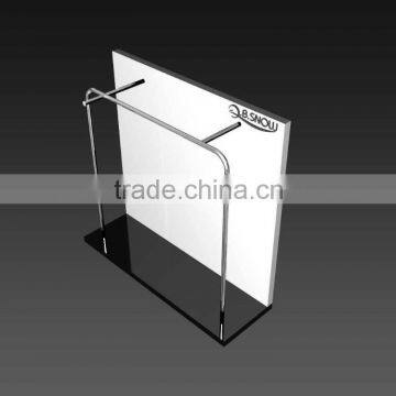 Supermarket clear advertsing acrylic display stand