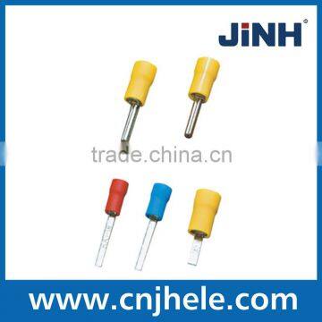 Insulated flat pin terminals