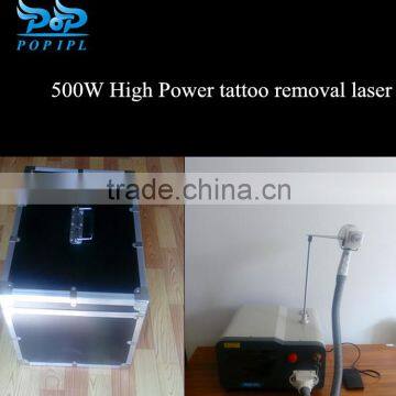 Facial Veins Treatment Tatoo Removal Q-switched Nd Yag Laser 500W With Super Cooling Freckles Removal photo-3