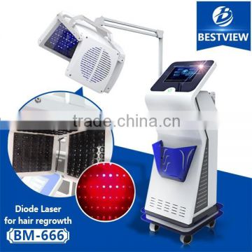 2016 Best Professioinal Laser Hair Regrowth machine for hair loss therapy BM-666