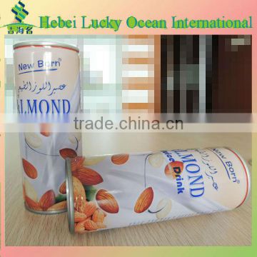 tinned almond nut juice drink