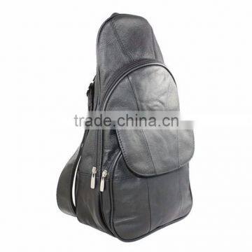 Genuine leather backpack chest pack daypack leather sling bag