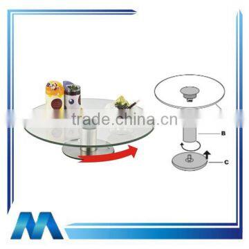 single layer revolving glass cake display stand ,cake stand,cake holder