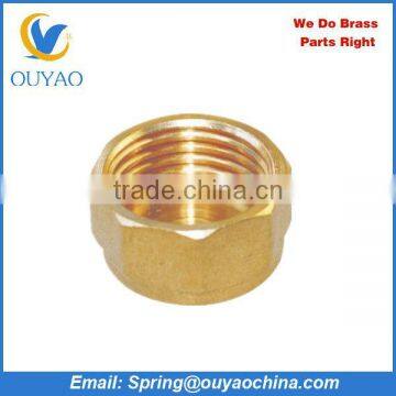 Brass Yellow Female Galvanized Pipe Cap