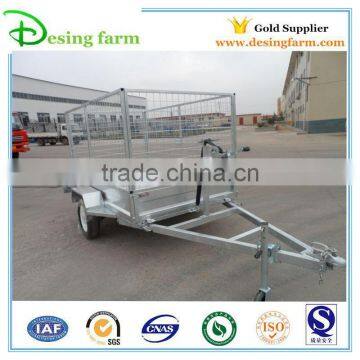 8x5 galvanized tipper cage box trailer